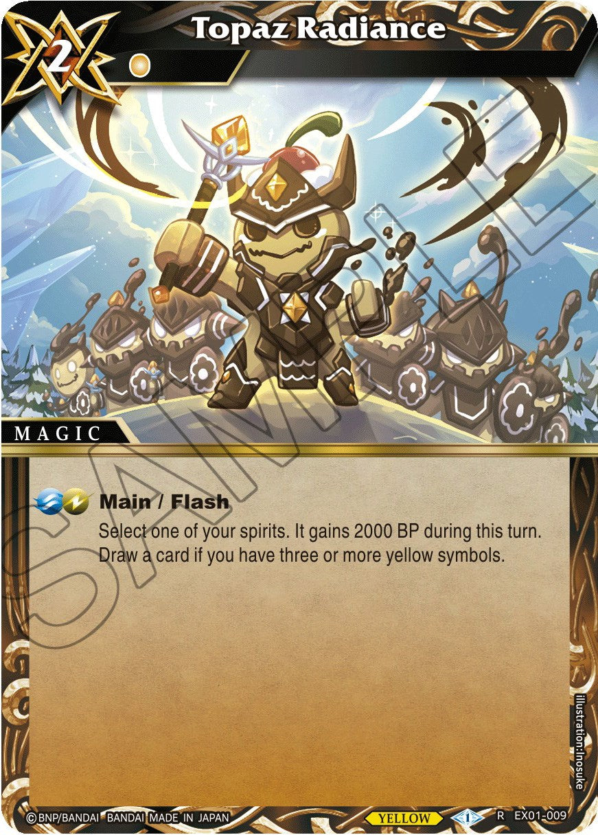 Topaz Radiance (EX01-009) [Expansion Set 01: Elemental Spark] | Total Play