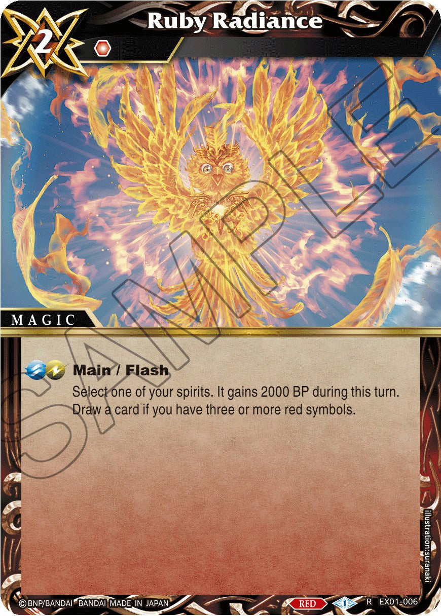 Ruby Radiance (EX01-006) [Expansion Set 01: Elemental Spark] | Total Play
