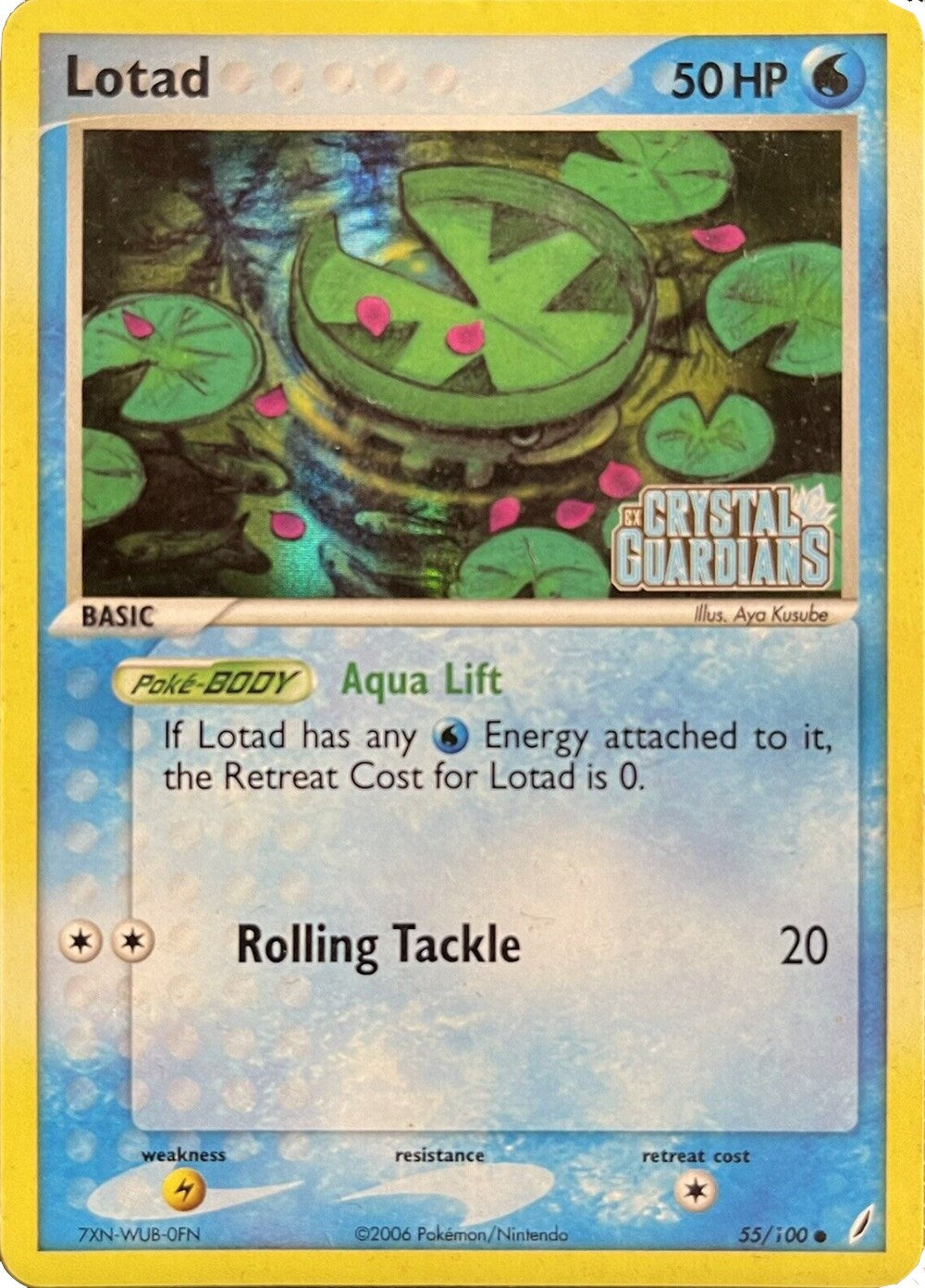 Lotad (055/100) (Theme Deck Exclusive) [EX: Crystal Guardians] | Total Play