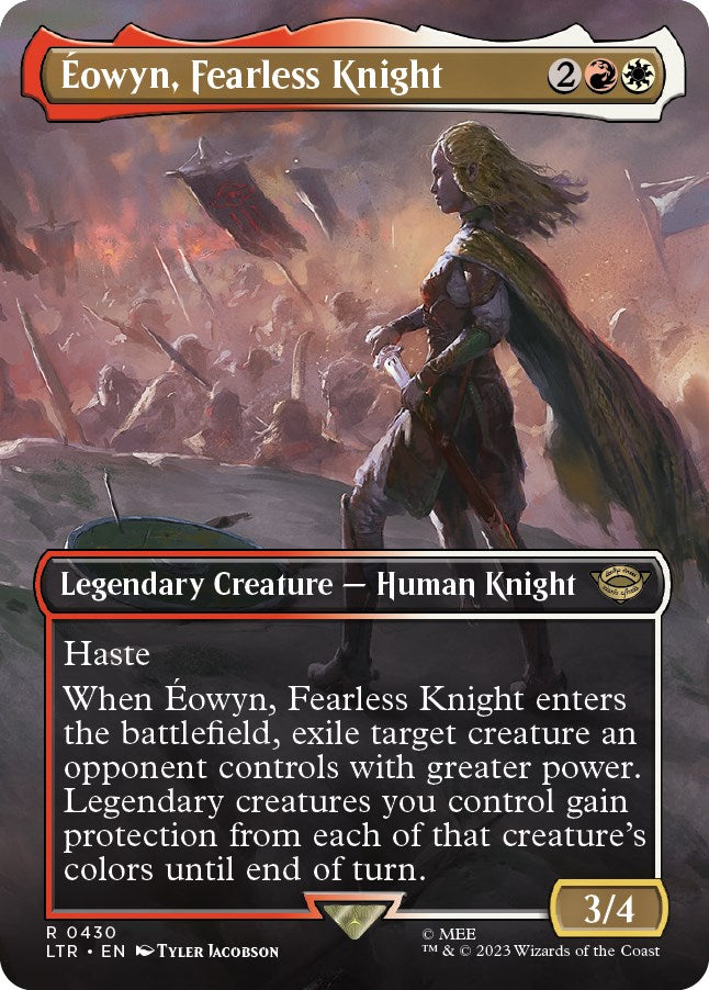 Eowyn, Fearless Knight (Borderless Alternate Art) [The Lord of the Rings: Tales of Middle-Earth] | Total Play