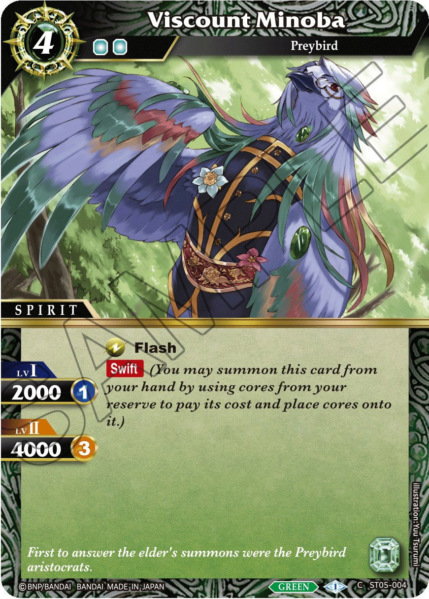 Viscount Minoba (ST05-004) [Starter Deck 05: Verdant Wings] | Total Play