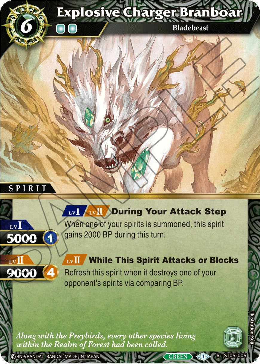 Explosive Charger Branboar (ST05-005) [Starter Deck 05: Verdant Wings] | Total Play