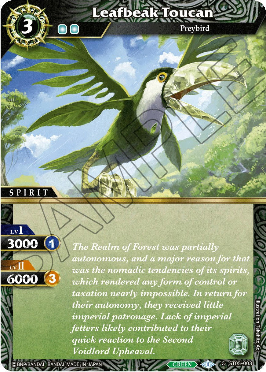 Leafbeak Toucan (ST05-003) [Starter Deck 05: Verdant Wings] | Total Play