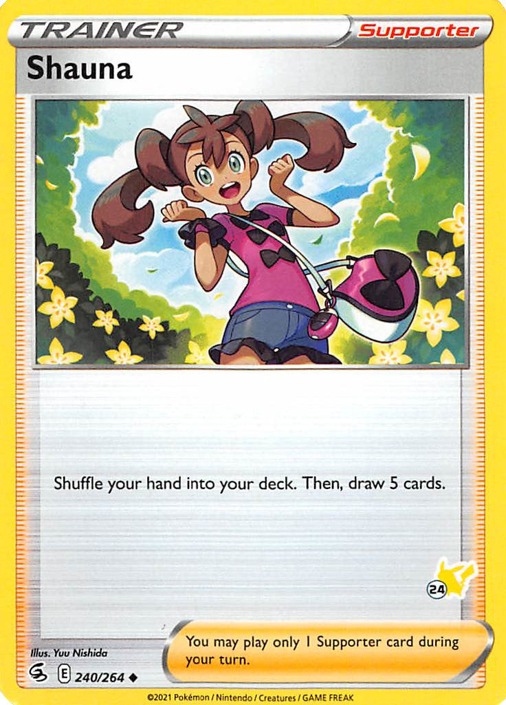 Shauna (240/264) (Pikachu Stamp #24) [Battle Academy 2022] | Total Play