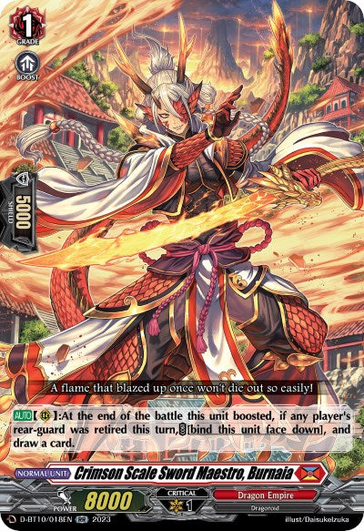Crimson Scale Sword Maestro, Burnaia (D-BT10/018EN) [Dragon Masquerade] | Total Play