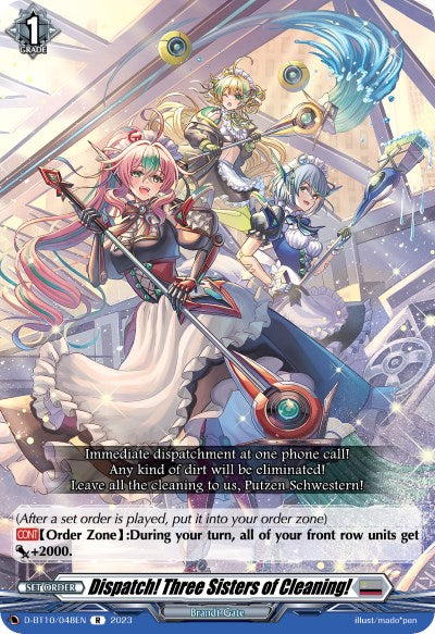 Dispatch! Three Sisters of Cleaning! (D-BT10/048EN) [Dragon Masquerade] | Total Play