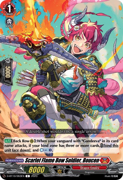 Scarlet Flame Bow Soldier, Boucen (D-BT10/063EN) [Dragon Masquerade] | Total Play
