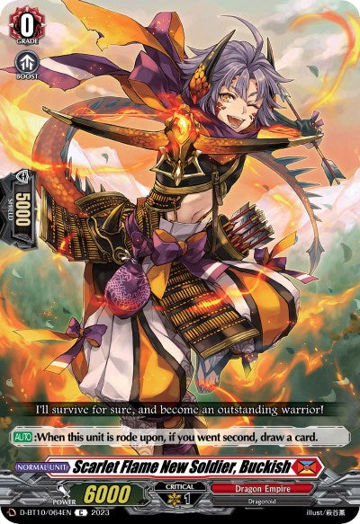 Scarlet Flame New Soldier, Buckish (D-BT10/064EN) [Dragon Masquerade] | Total Play