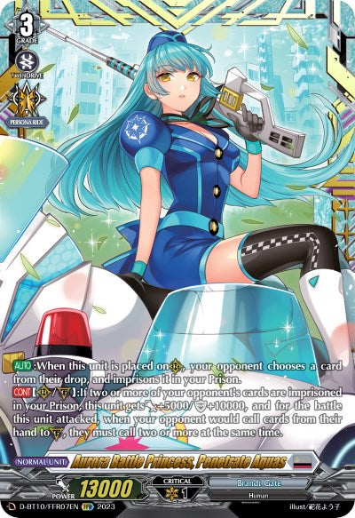 Aurora Battle Princess, Penetrate Aquas (D-BT10/FFR07EN) [Dragon Masquerade] | Total Play