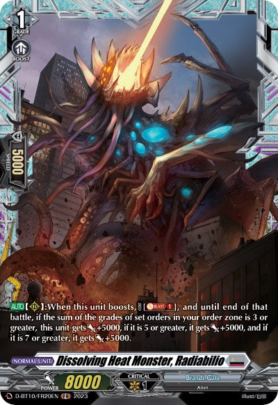 Dissolving Heat Monster, Radiabilio (D-BT10/FR20EN) [Dragon Masquerade] | Total Play