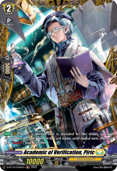 Academic of Verification, Piric (D-BT10/FR29EN) [Dragon Masquerade] | Total Play