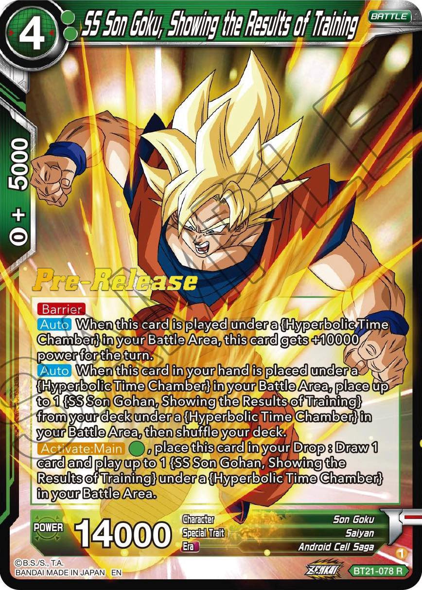 SS Son Goku, Showing the Results of Training (BT21-078) [Wild Resurgence Pre-Release Cards] | Total Play