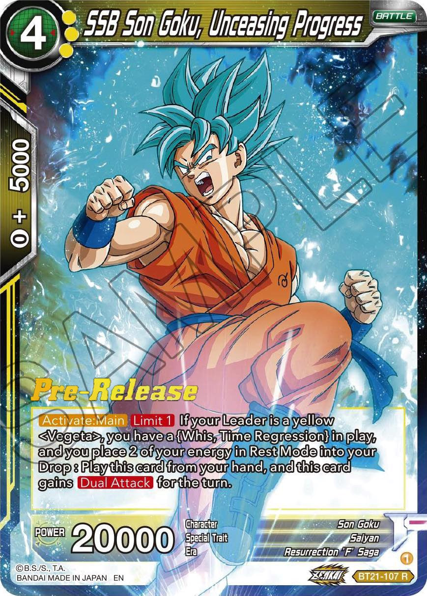 SSB Son Goku, Unceasing Progress (BT21-107) [Wild Resurgence Pre-Release Cards] | Total Play