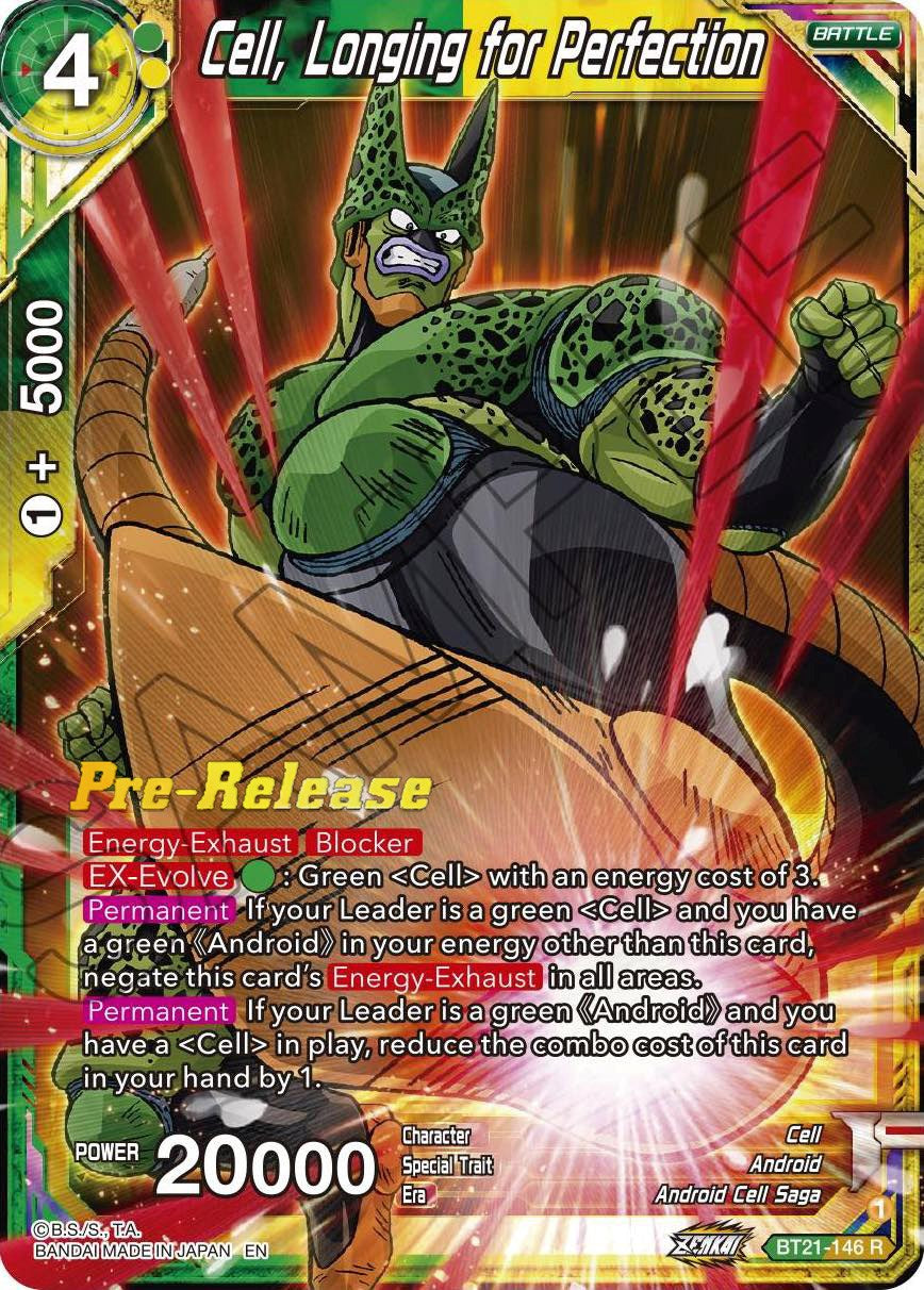 Cell, Longing for Perfection (BT21-146) [Wild Resurgence Pre-Release Cards] | Total Play