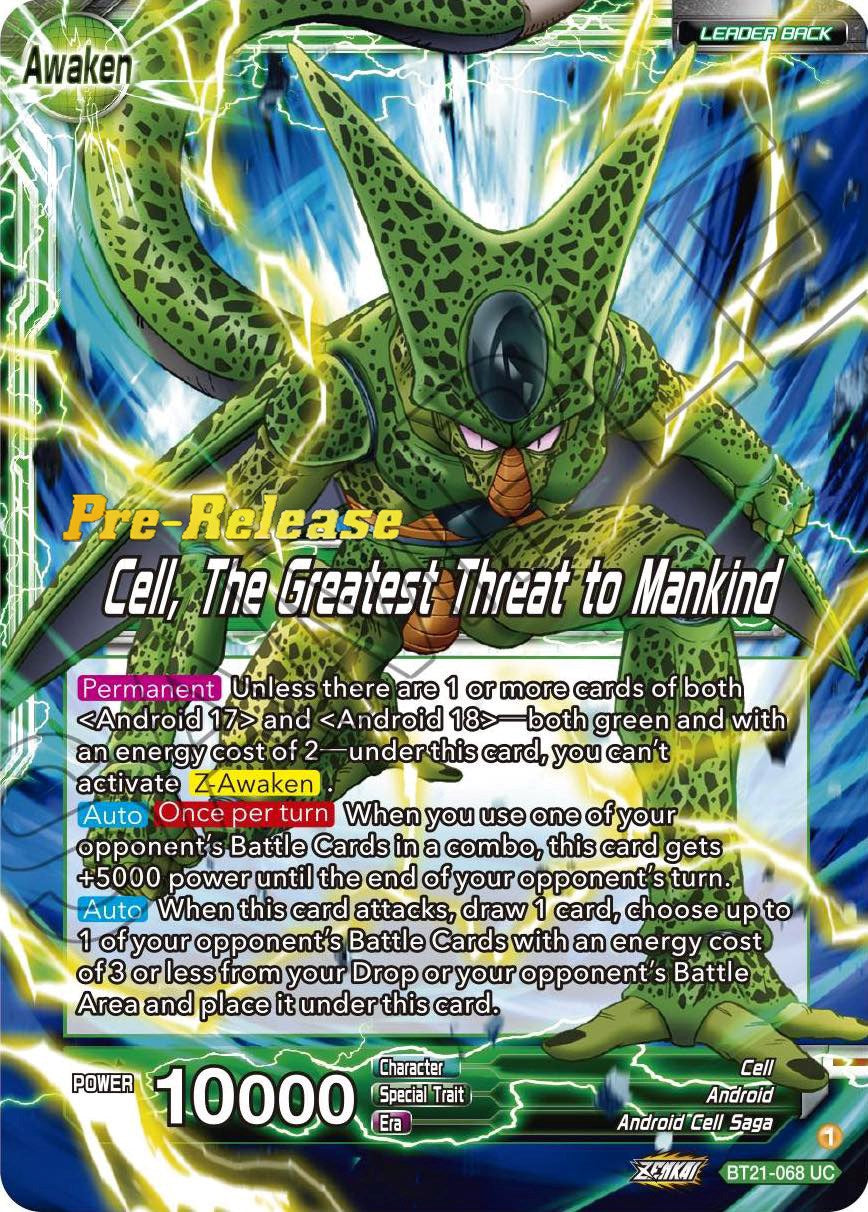 Cell // Cell, The Greatest Threat to Mankind (BT21-068) [Wild Resurgence Pre-Release Cards] | Total Play