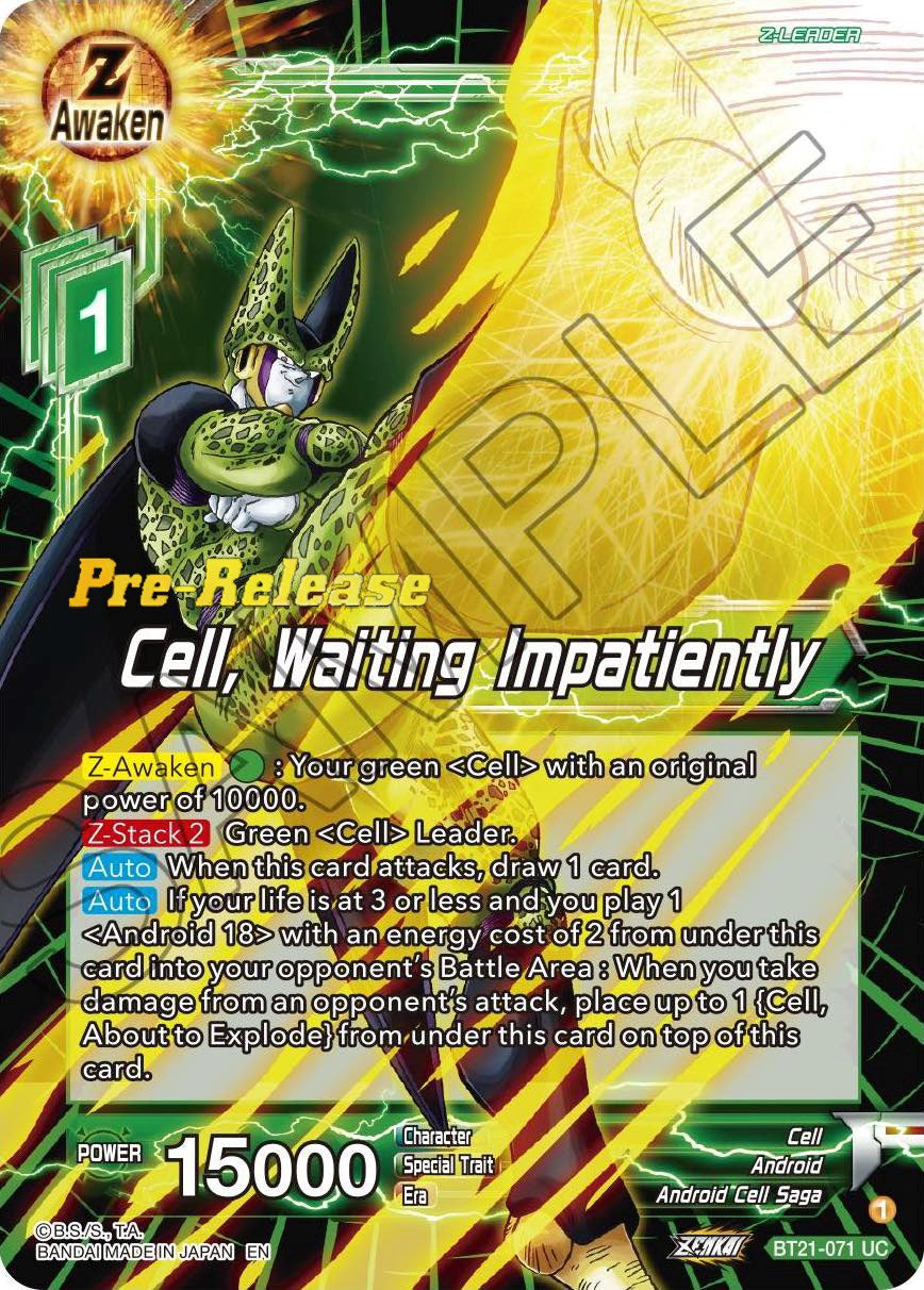 Cell, Waiting Impatiently (BT21-071) [Wild Resurgence Pre-Release Cards] | Total Play