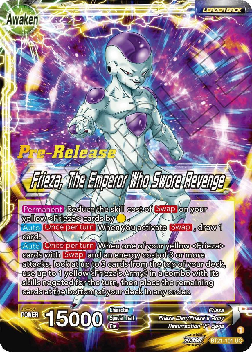 Frieza // Frieza, The Emperor Who Swore Revenge (BT21-101) [Wild Resurgence Pre-Release Cards] | Total Play