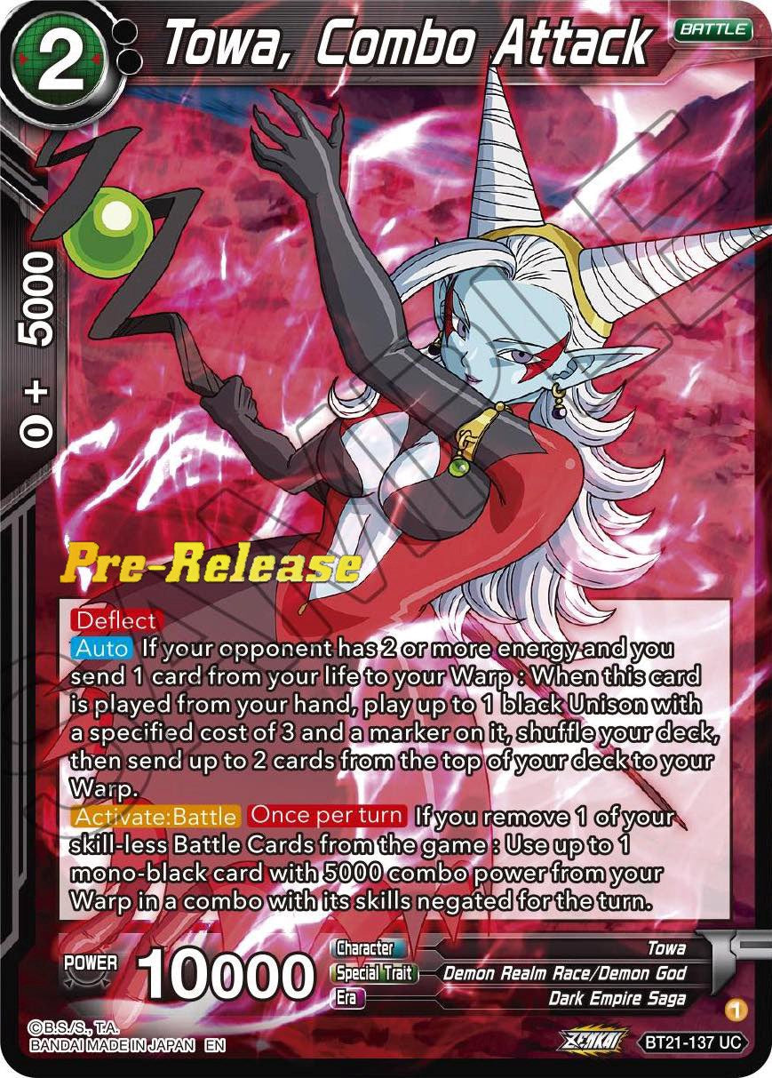Towa, Combo Attack (BT21-137) [Wild Resurgence Pre-Release Cards] | Total Play