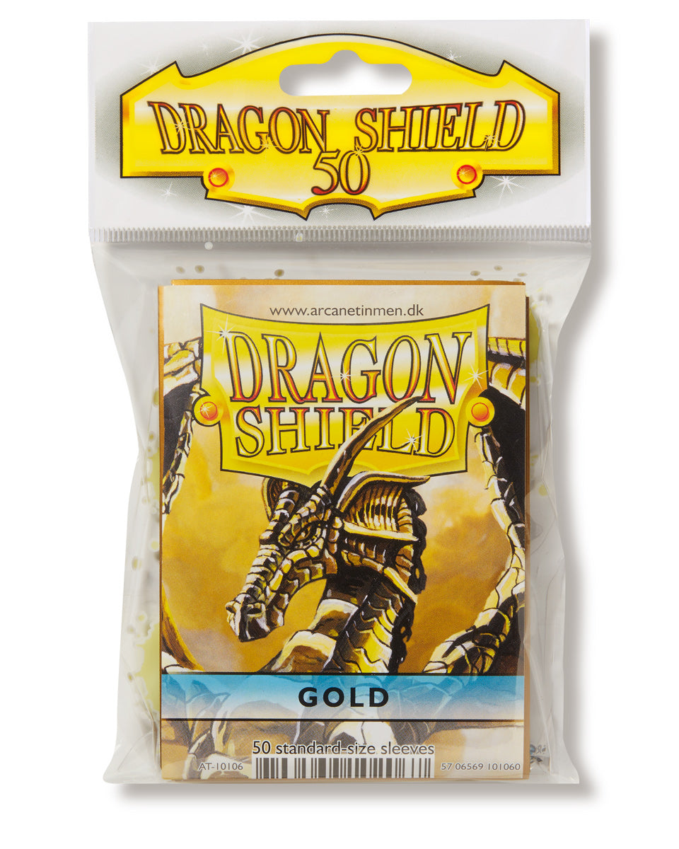 Dragon Shield: Standard 50ct Sleeves - Gold (Classic) | Total Play