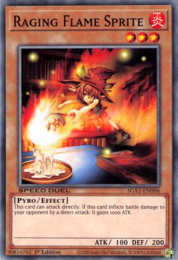 Raging Flame Sprite [SGX1-ENH06] Common | Total Play