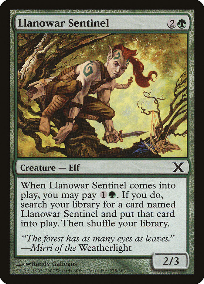 Llanowar Sentinel [Tenth Edition] | Total Play