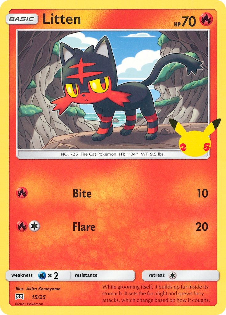 Litten (15/25) [McDonald's 25th Anniversary] | Total Play