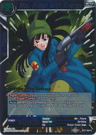 Mai, Filled with Energy (BT7-034_PR) [Assault of the Saiyans Prerelease Promos] | Total Play