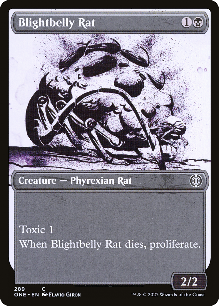 Blightbelly Rat (Showcase Ichor) [Phyrexia: All Will Be One] | Total Play