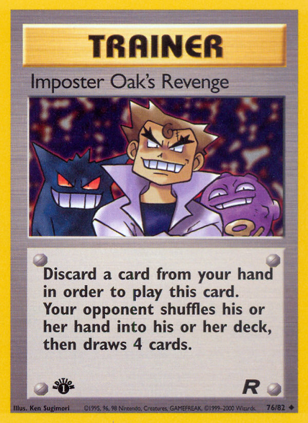 Imposter Oak's Revenge (76/82) [Team Rocket 1st Edition] | Total Play