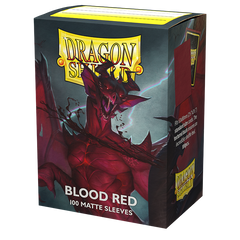 Dragon Shield: Standard 100ct Sleeves - Blood Red (Matte) | Total Play