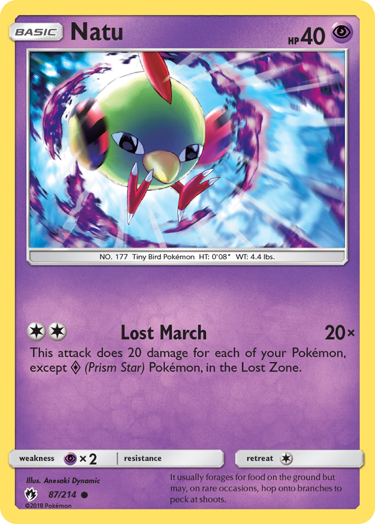 Natu (87/214) [Sun & Moon: Lost Thunder] | Total Play