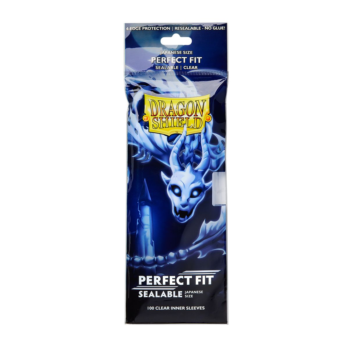 Dragon Shield: Japanese Size 100ct Inner Sleeves - Perfect Fit (Sealable / Clear 'Yama') | Total Play