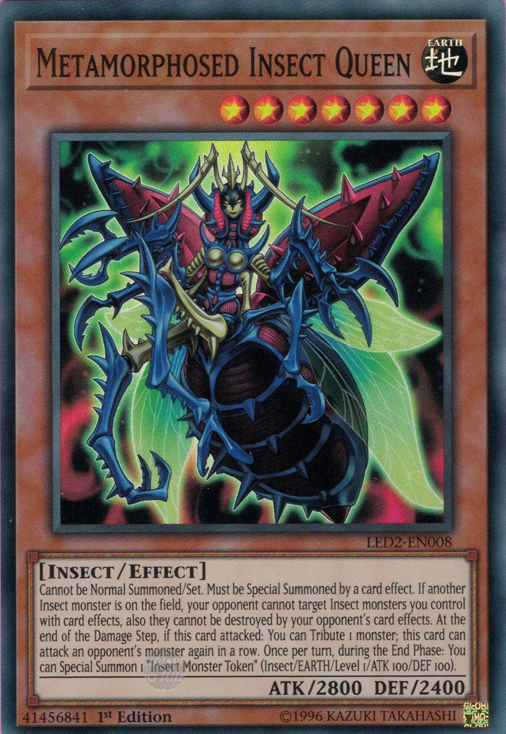 Metamorphosed Insect Queen [LED2-EN008] Super Rare | Total Play