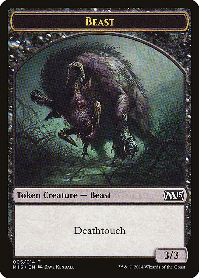 Beast Token (005/014) [Magic 2015 Tokens] | Total Play