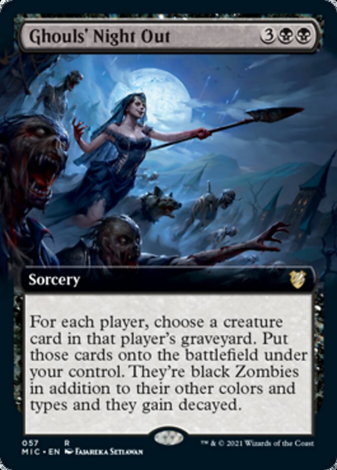 Ghouls' Night Out (Extended Art) [Innistrad: Midnight Hunt Commander] | Total Play