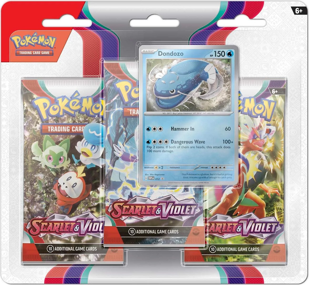 Scarlet & Violet - 3 Pack Blister (Dondozo) | Total Play