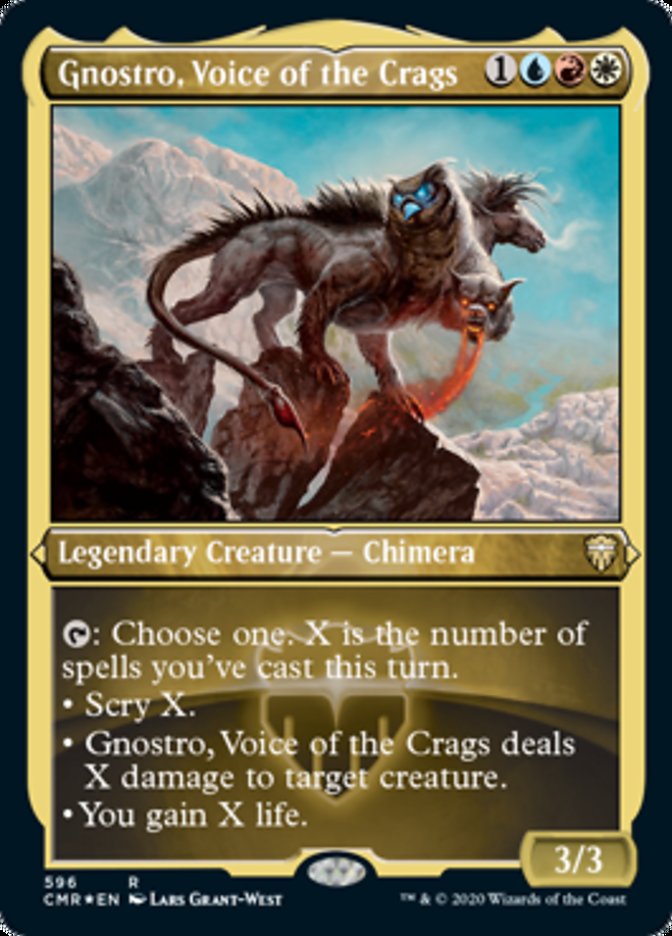 Gnostro, Voice of the Crags (Etched) [Commander Legends] | Total Play