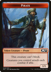 Knight // Pirate Double-Sided Token [Core Set 2021 Tokens] | Total Play