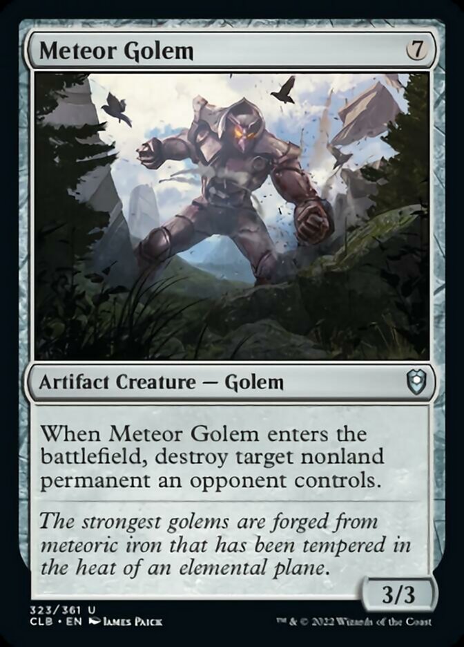 Meteor Golem [Commander Legends: Battle for Baldur's Gate] | Total Play