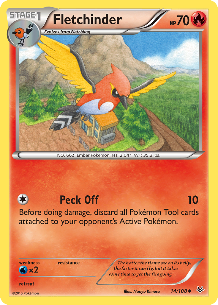 Fletchinder (14/108) [XY: Roaring Skies] | Total Play