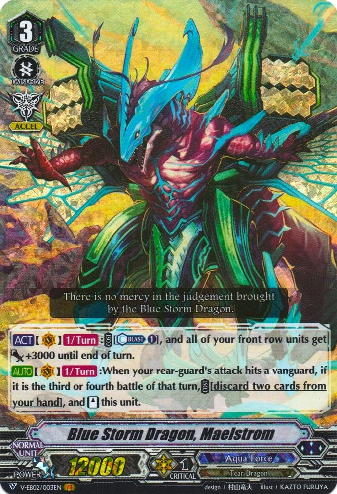 Blue Storm Dragon, Maelstrom (V-EB02/003EN) [Champions of the Asia Circuit] | Total Play