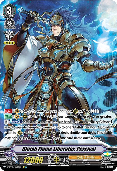 Bluish Flame Liberator, Percival (V-BT12/SP17EN) [Divine Lightning Radiance] | Total Play