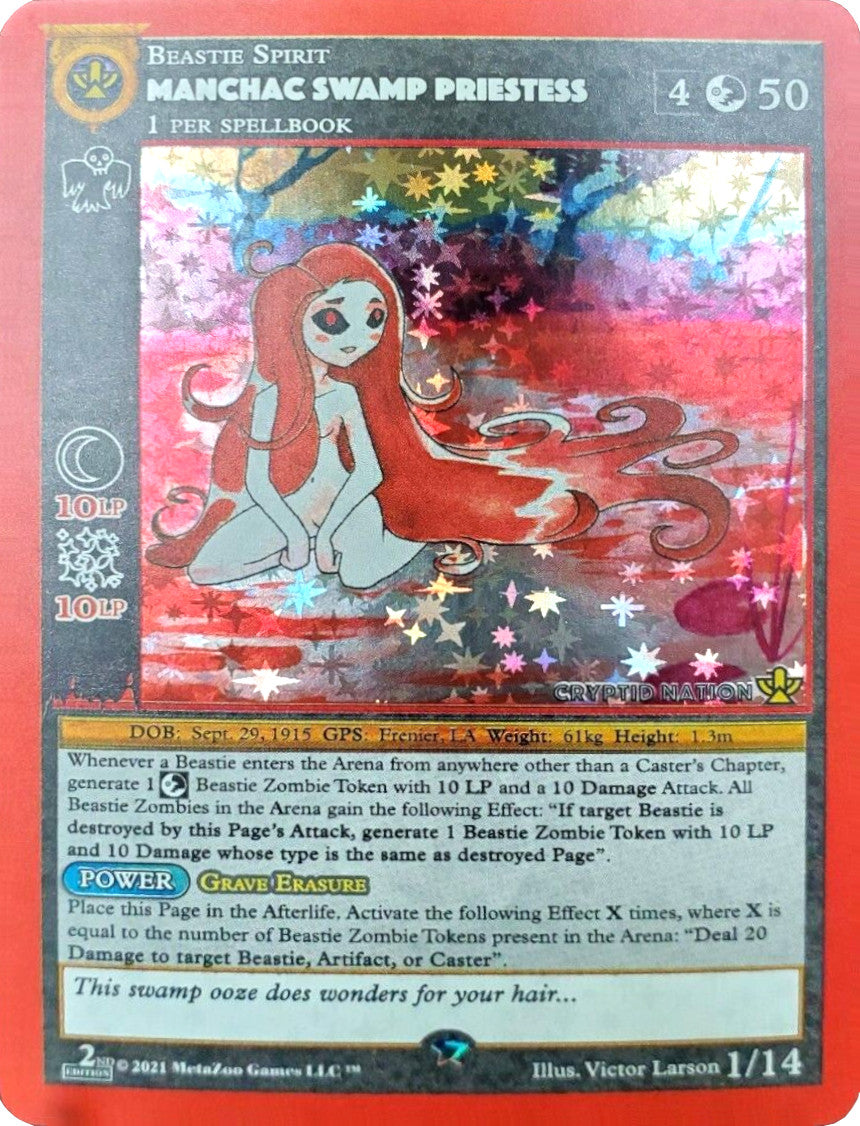 Manchac Swamp Priestess [Cryptid Nation: Second Edition Manchac Swamp Priestess Deck] | Total Play