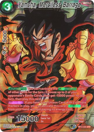 Yamcha, Merciless Barrage (SPR) (BT10-008) [Rise of the Unison Warrior] | Total Play