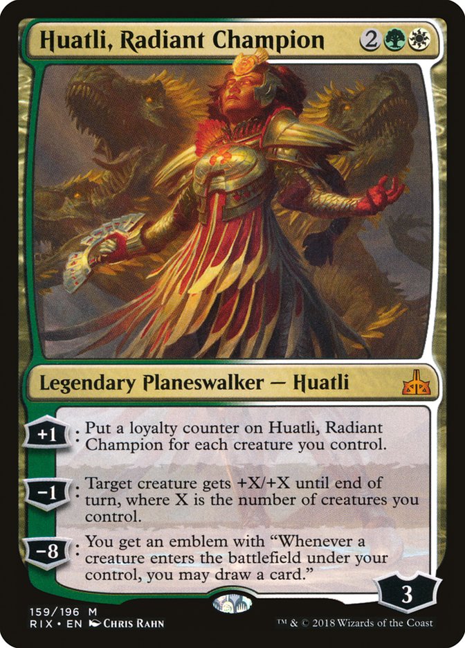 Huatli, Radiant Champion [Rivals of Ixalan] | Total Play