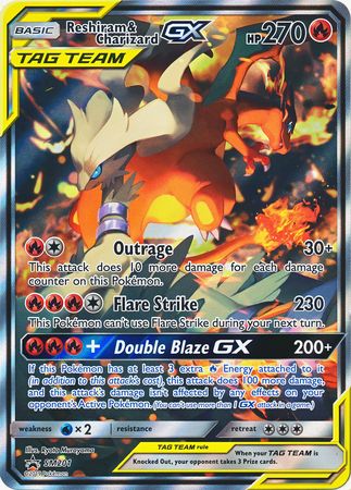 Reshiram & Charizard GX (SM201) (Jumbo Card) [Sun & Moon: Black Star Promos] | Total Play