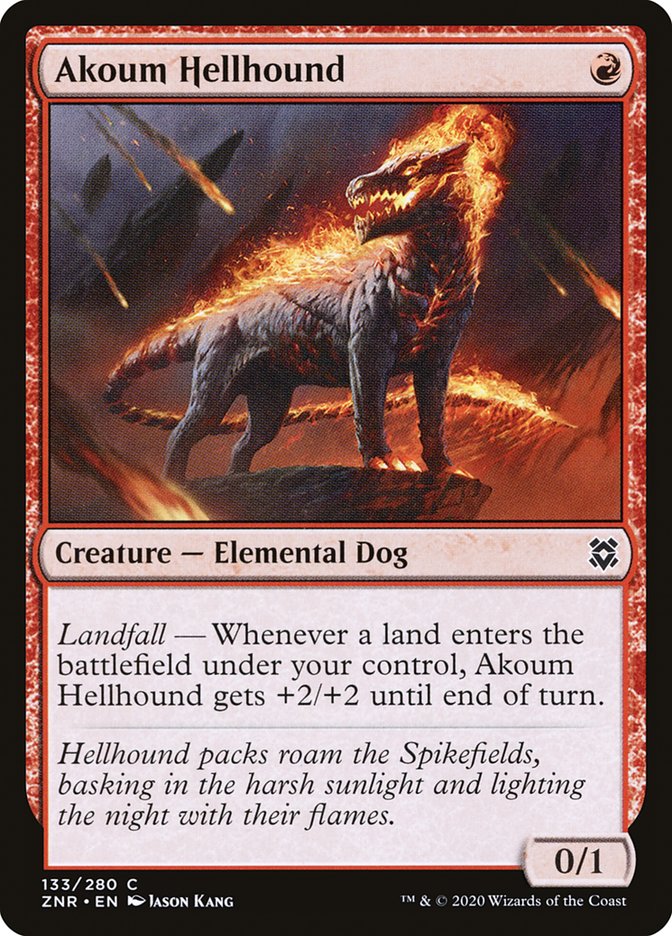 Akoum Hellhound [Zendikar Rising] | Total Play