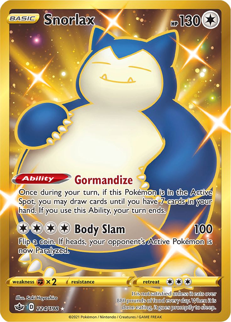 Snorlax (224/198) [Sword & Shield: Chilling Reign] | Total Play