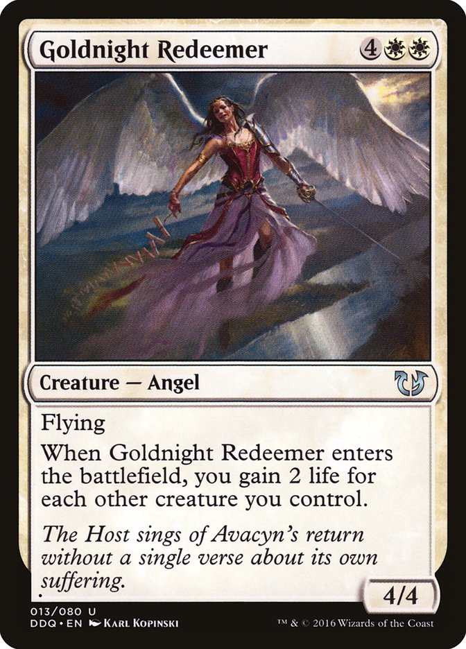 Goldnight Redeemer [Duel Decks: Blessed vs. Cursed] | Total Play