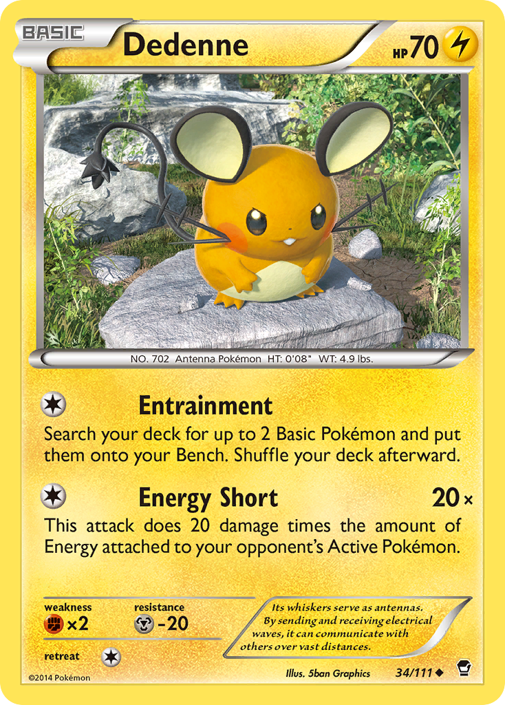 Dedenne (34/111) [XY: Furious Fists] | Total Play